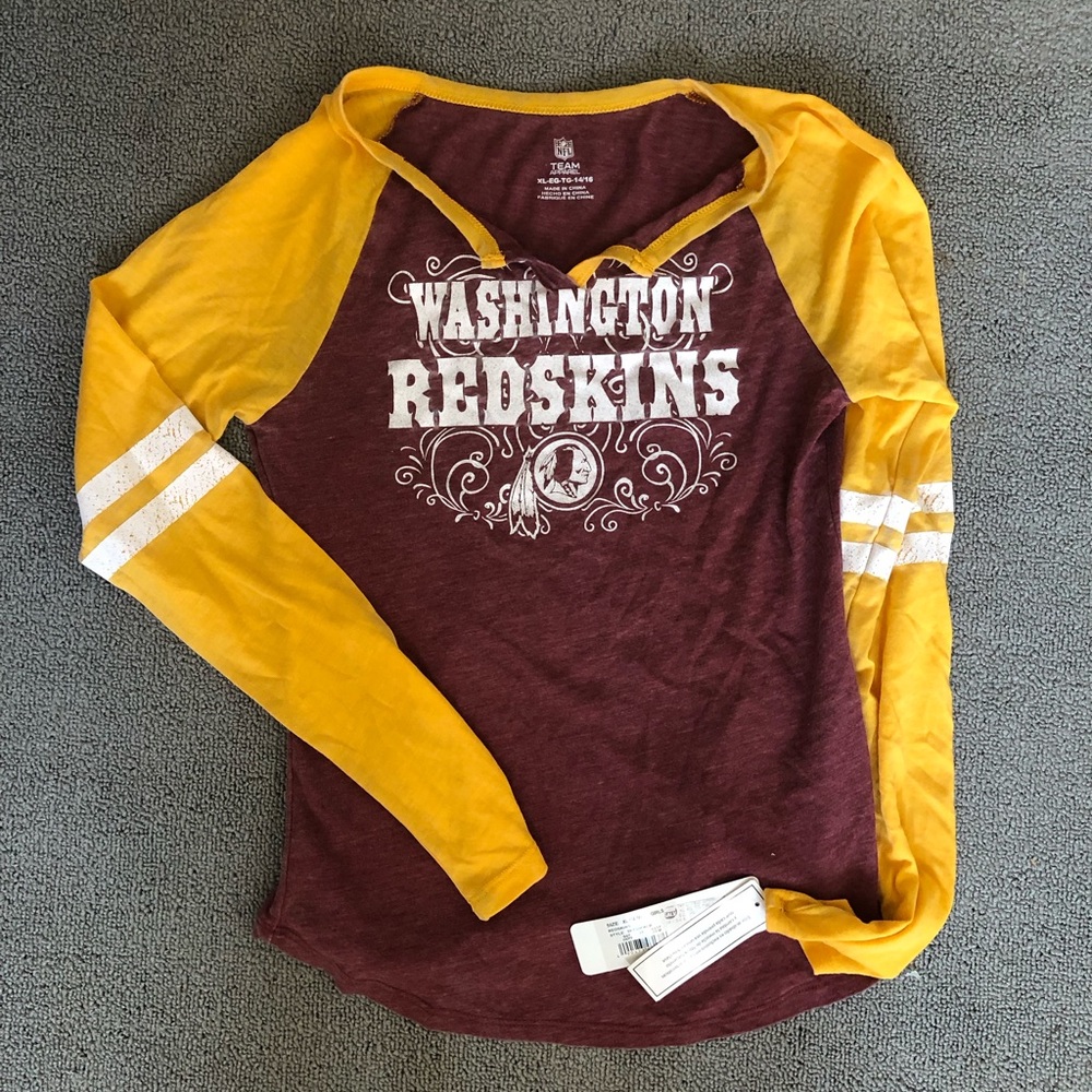 New girls Washington redskins long sleeve size xl 14-16